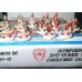 Subbuteo Andrew Olympiacos BC back to back set. Includes 2 teams with 12 players each and ball of the game with WSB Professional bases
